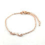 Armband snor rose/goud